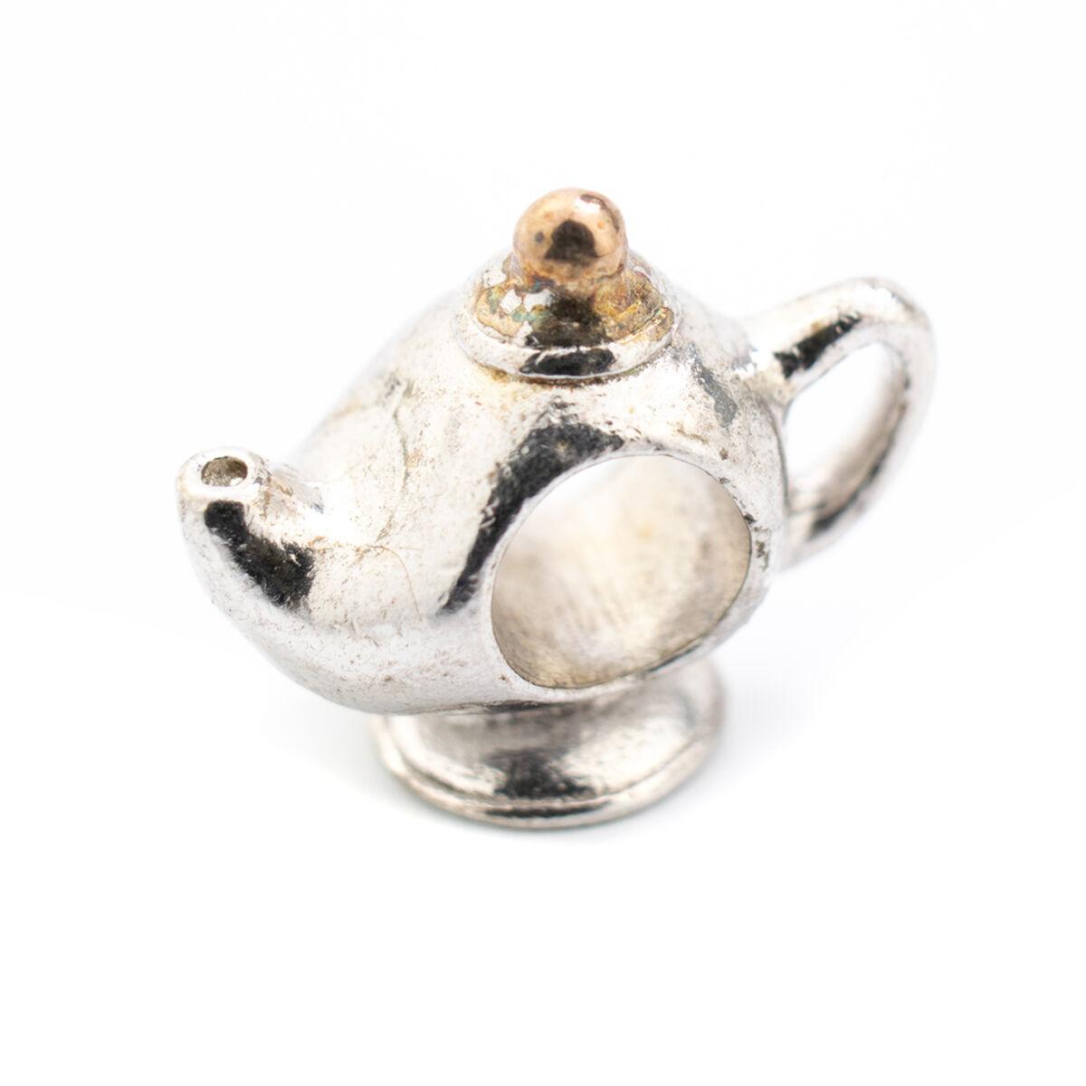 VMF0002-10 charm - sterling sølv, brun billede