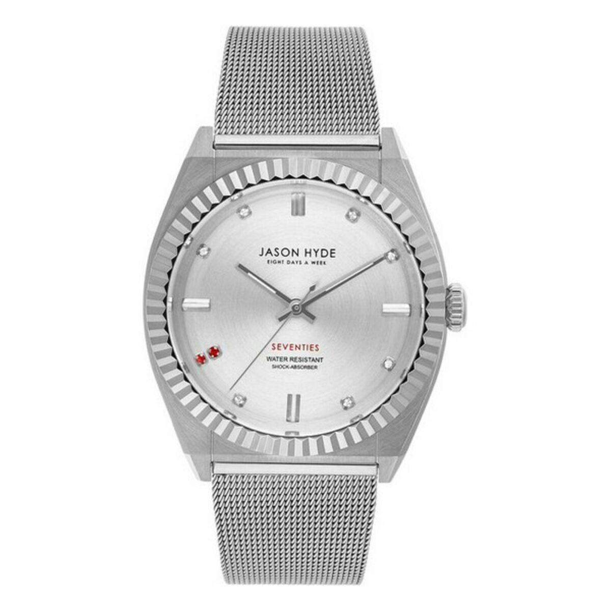 Jason Hyde JH20004 dameur - sølvfarvet kvartsur Ø 40 mm billede