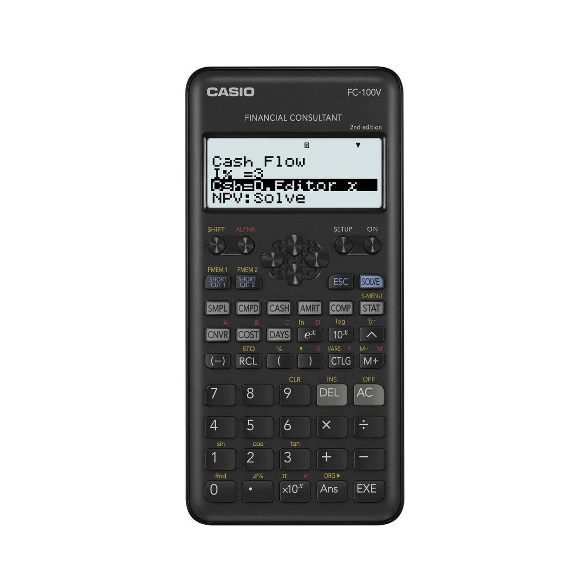 Casio FC-100V finans/videnskabelig lommeregner - sort/grå billede