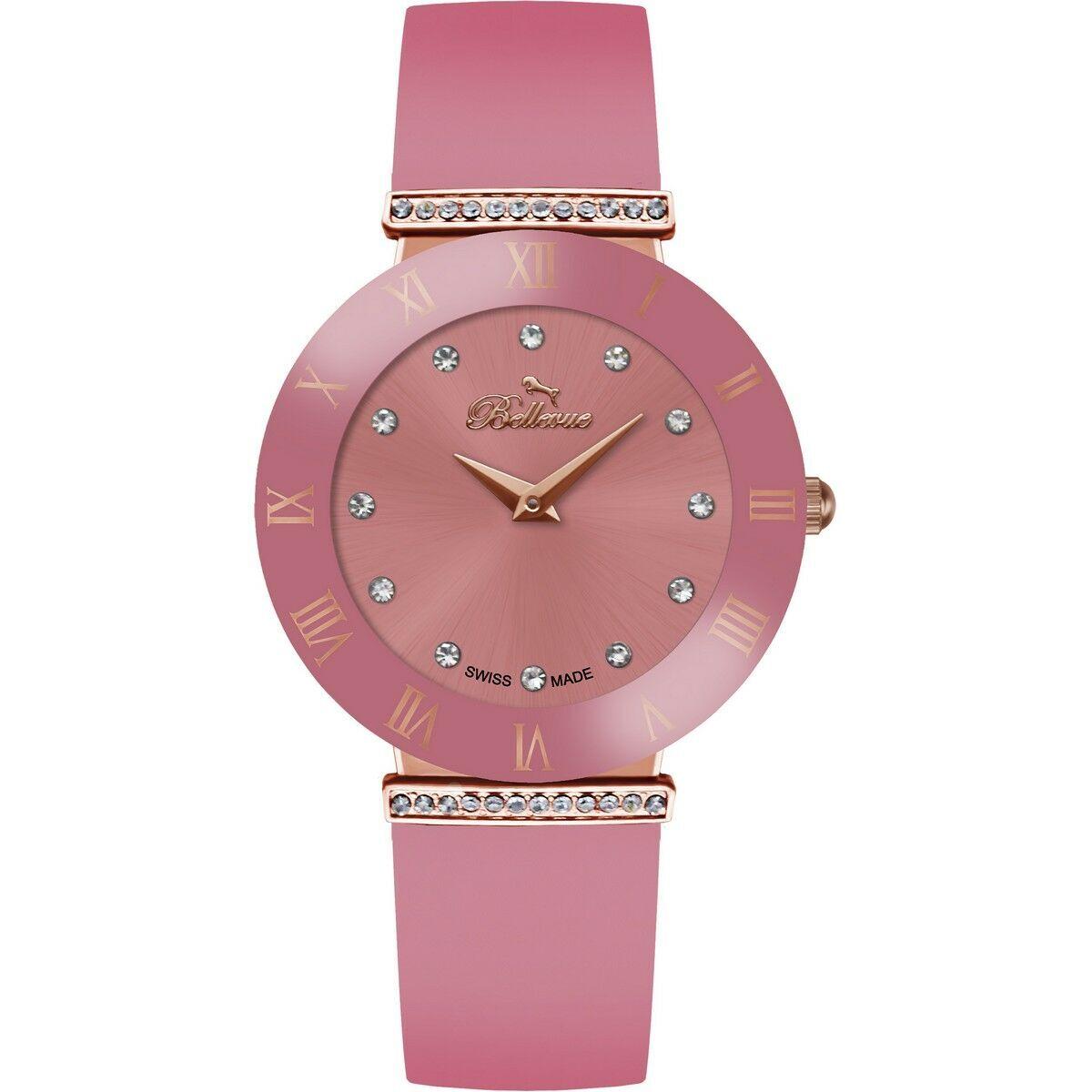 Bellevue E116 dameur - pink armbåndsur med kvarts billede