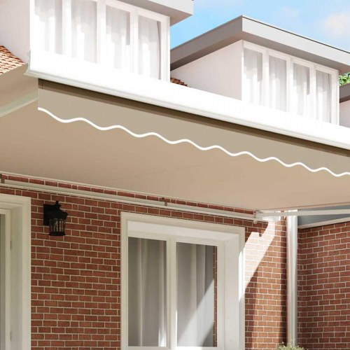 Markise kappa erstatning beige 480 x 20 cm i polyester
