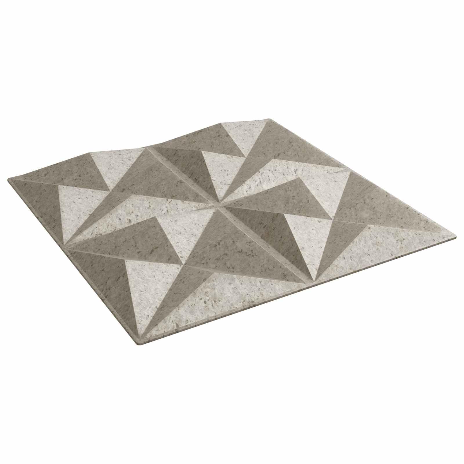 Vægpaneler 24 stk Origami Beton 50 x 50 cm XPS Skum billede