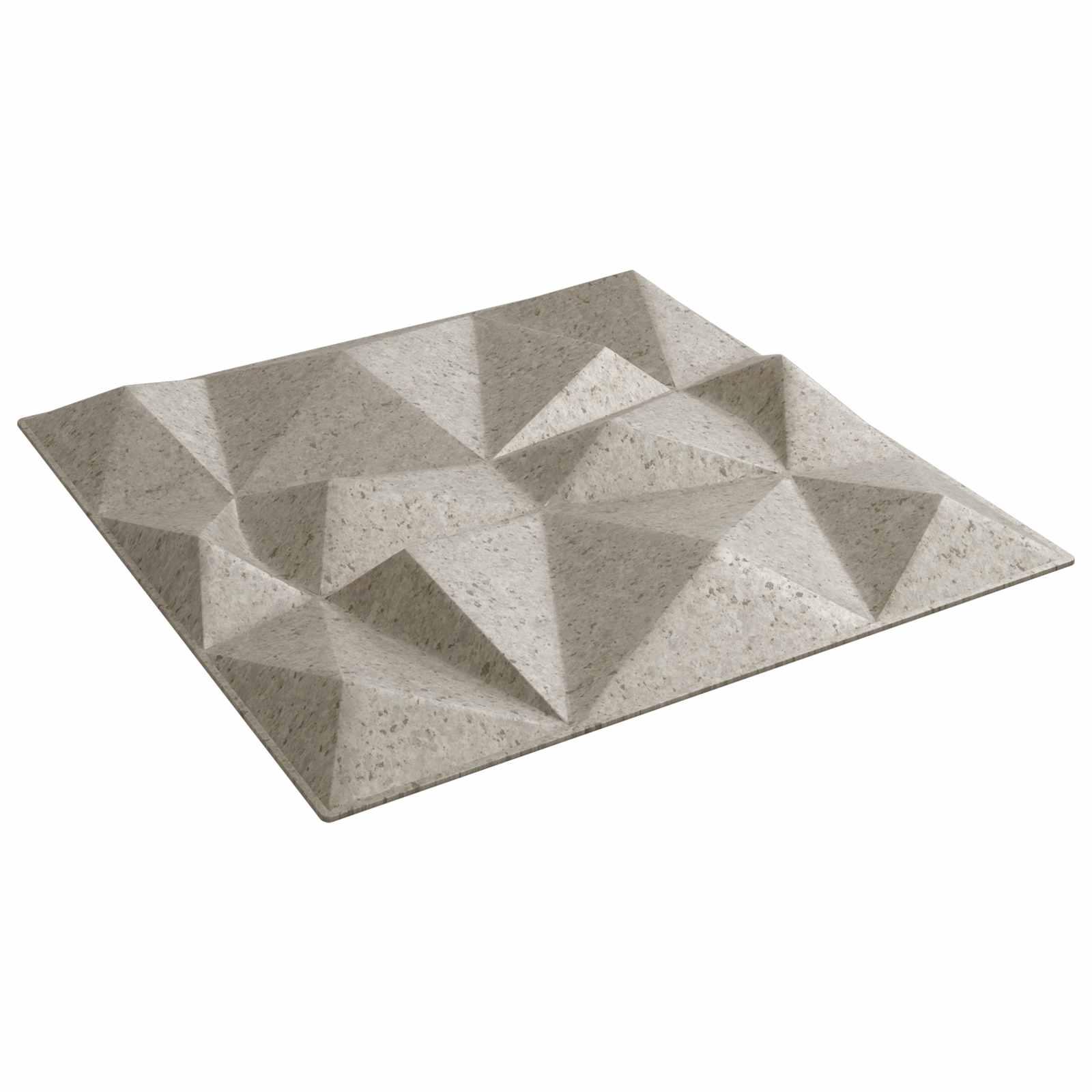 Vægpaneler 12 stk Diamond Beton 50 x 50 cm XPS Skum billede