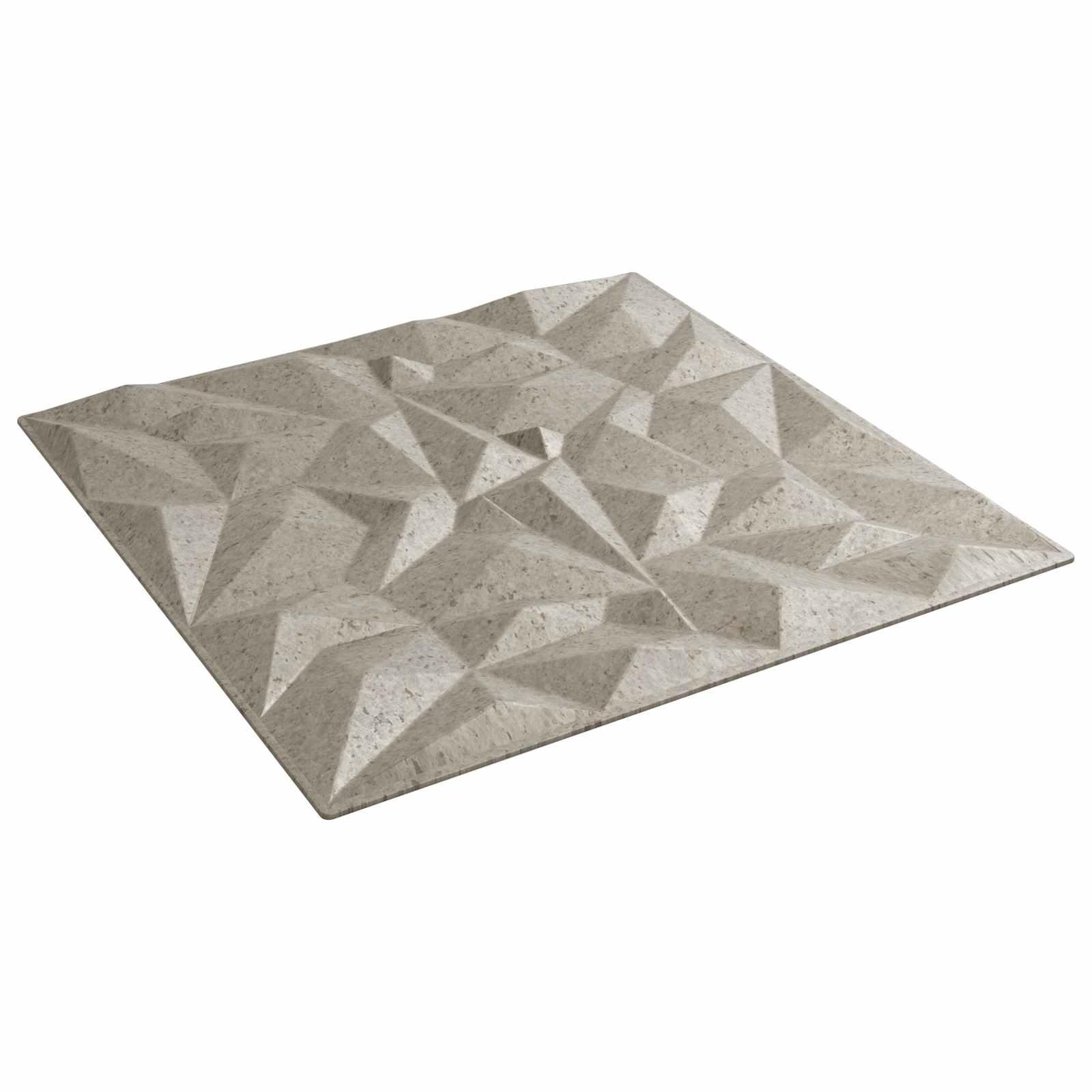 Vægpaneler 24 stk Amethyst Beton 50 x 50 cm XPS Skum billede