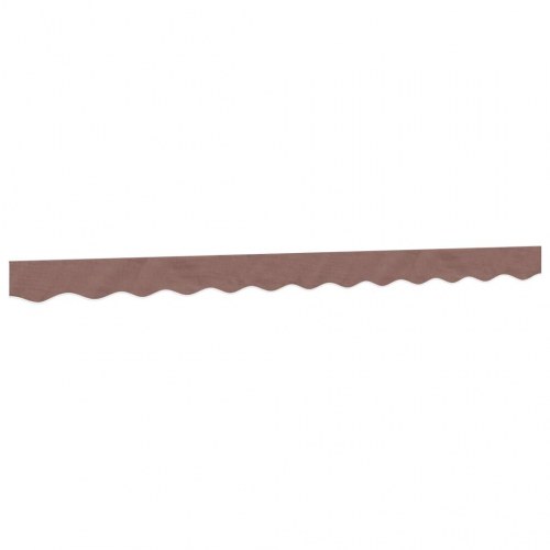 Volant til markisedug 3 m - stribet brun, 280 × 20 cm