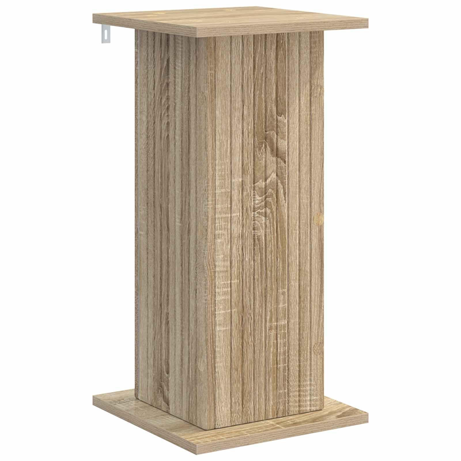 Planteholder i sonoma-eg - konstrueret træ, 30,5 × 30 × 60,5 cm