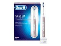 Oral-B Pulsonic Slim Luxe 4000 – elektrisk tandbørste, platin