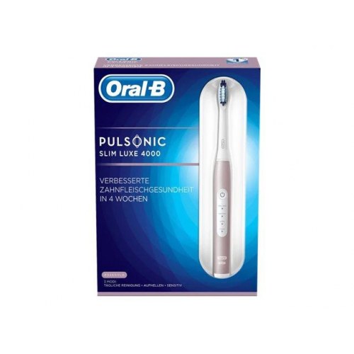 Oral-B Pulsonic Slim Luxe 4000 – elektrisk tandbørste, platin