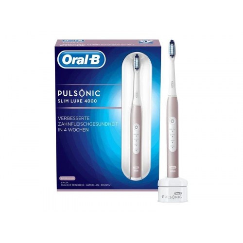 Oral-B Pulsonic Slim Luxe 4000 – elektrisk tandbørste, platin