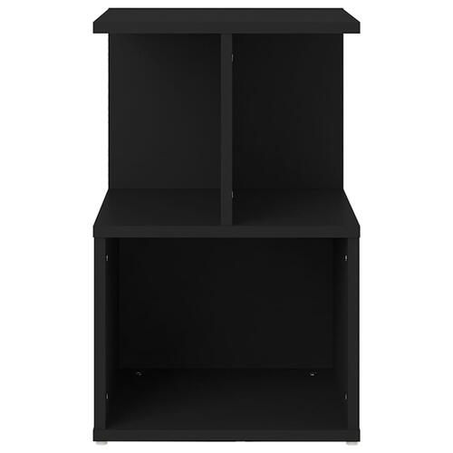 Sengeskabe 2 stk. 35x35x55 cm spånplade sort