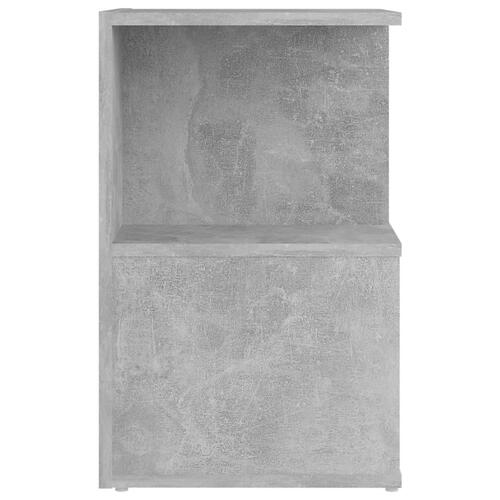 Sengebord 35x35x55 cm spånplade betongrå