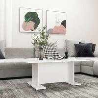 Sofabord 103,5x60x40 cm konstrueret træ hvid
