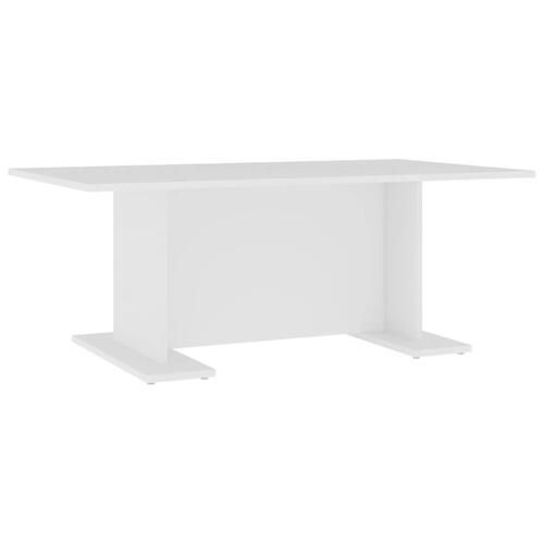 Sofabord 103,5x60x40 cm konstrueret træ hvid