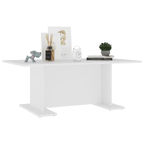Sofabord 103,5x60x40 cm konstrueret træ hvid