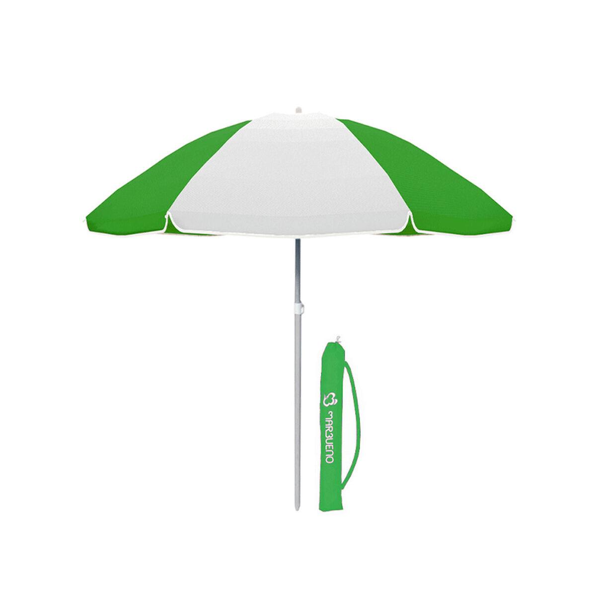 Marbueno solskærm/parasol - Grøn Ø 180 cm billede