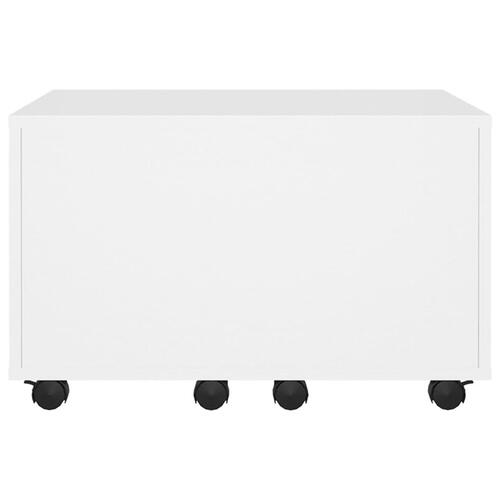 Sofabord 60x60x38 cm konstrueret træ hvid