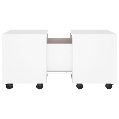 Sofabord 60x60x38 cm konstrueret træ hvid
