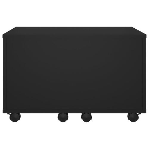 Sofabord 60x60x38 cm konstrueret træ sort