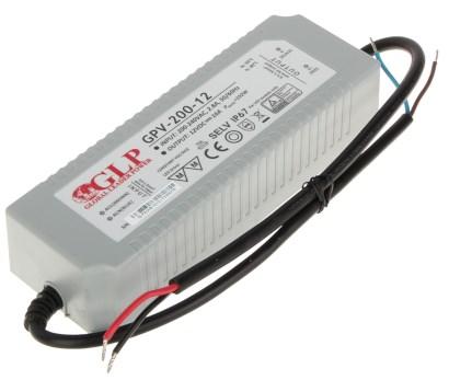 GLP GPV-200-12 strømforsyning - 12 V / 16 A switch-mode
