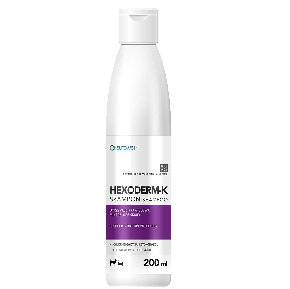 EUROWET Hexoderm-K shampoo til hunde og katte - 200 ml billede