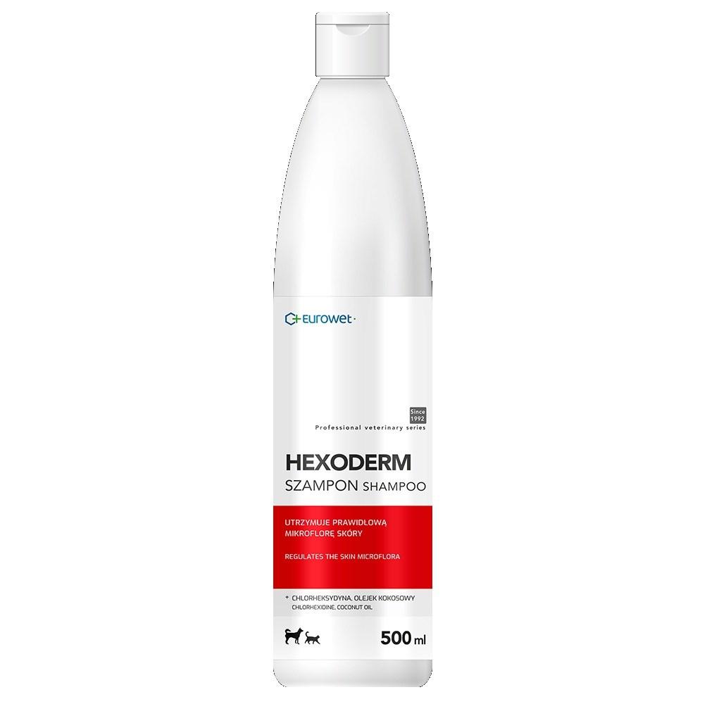 Eurowet Hexoderm - shampoo til hund og kat, 500 ml billede
