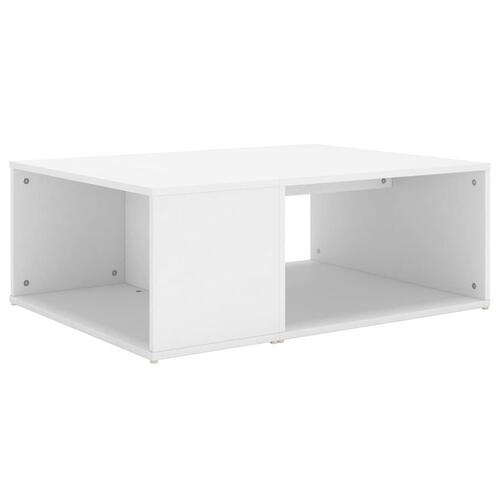 Sofabord 90x67x33 cm konstrueret træ hvid