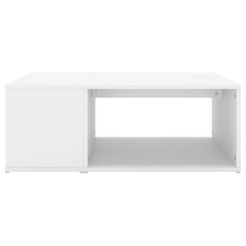 Sofabord 90x67x33 cm konstrueret træ hvid