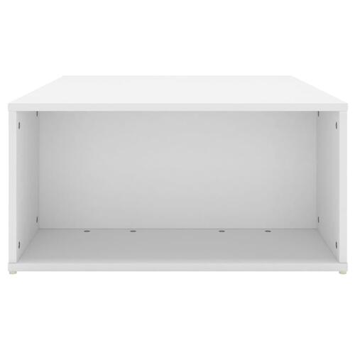 Sofabord 90x67x33 cm konstrueret træ hvid