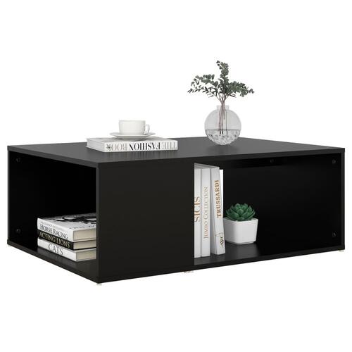 Sofabord 90x67x33 cm konstrueret træ sort