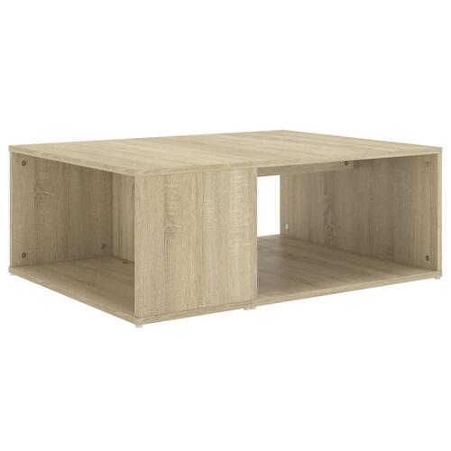 Sofabord 90x67x33 cm konstrueret træ sonoma-eg