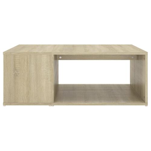 Sofabord 90x67x33 cm konstrueret træ sonoma-eg