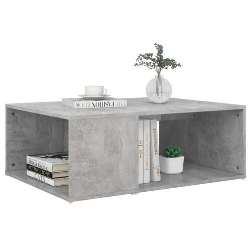 Sofabord 90x67x33 cm konstrueret træ betongrå