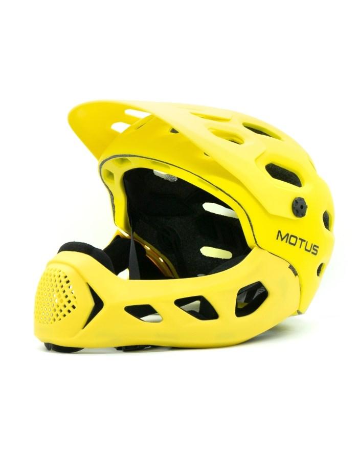 Motus MOTHAM20Y fullface cykelhjelm - gul/sort, M/L (57-61 cm) billede