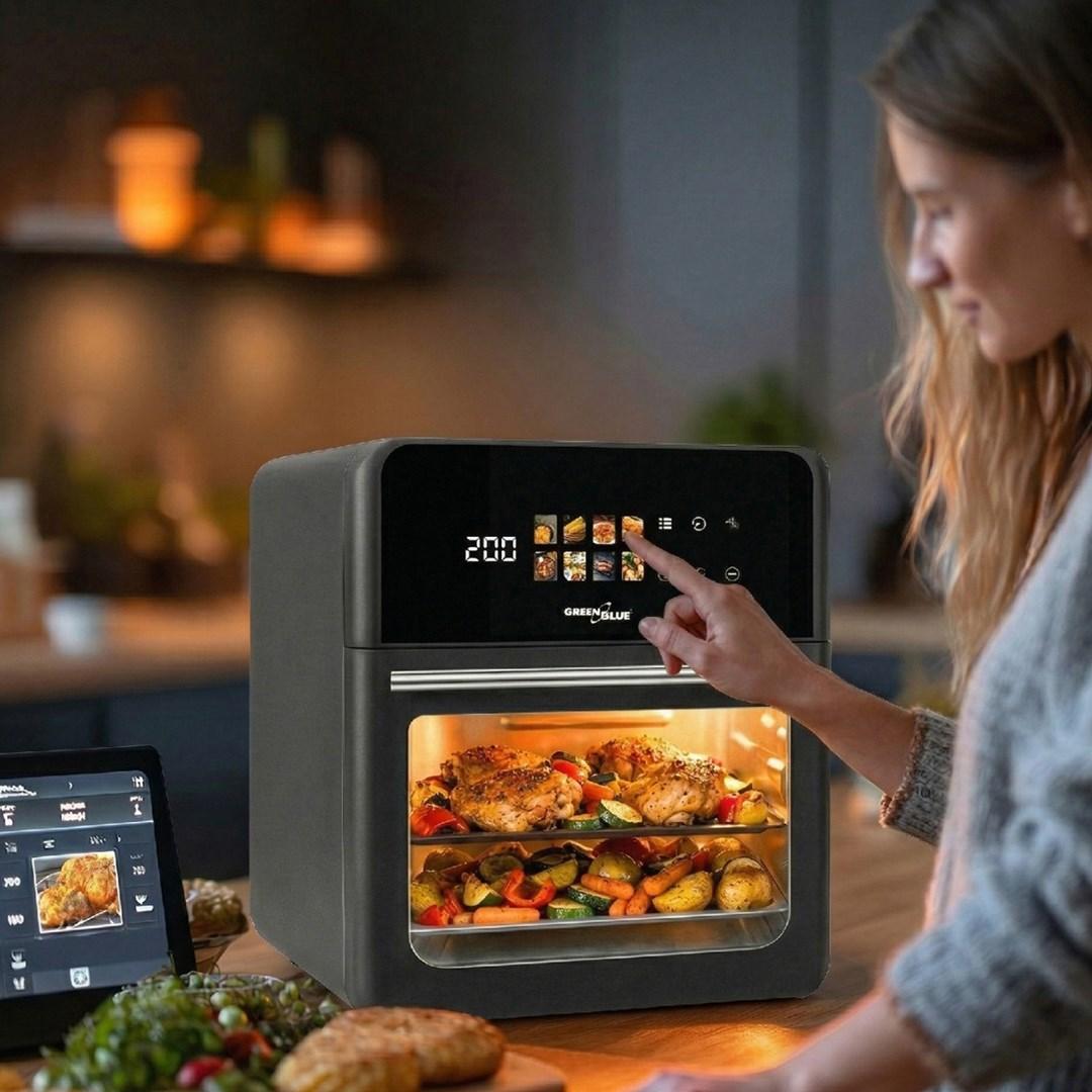 GreenBlue GB950 airfryer 10 l - 1.800 W, 8 programmer, touch billede