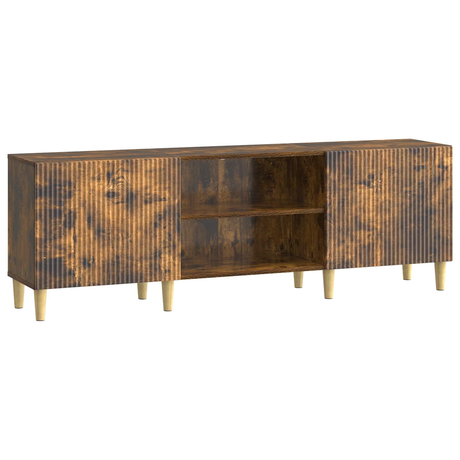 TV-skab Røget eg 150 x 31 x 50 cm Konstrueret træ billede