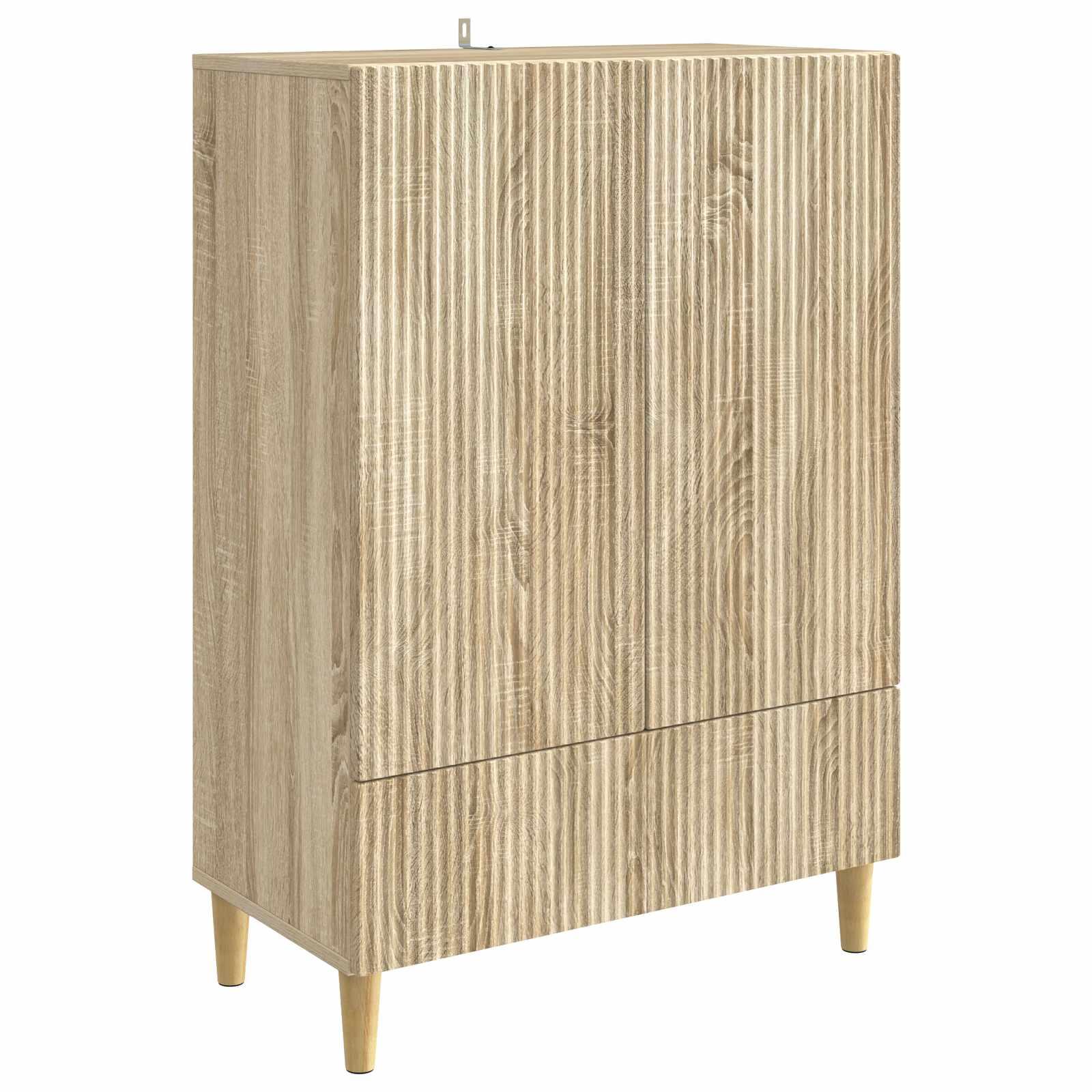 Sidebord Sonoma-eg 66 x 34,5 x 95 cm Konstrueret træ billede