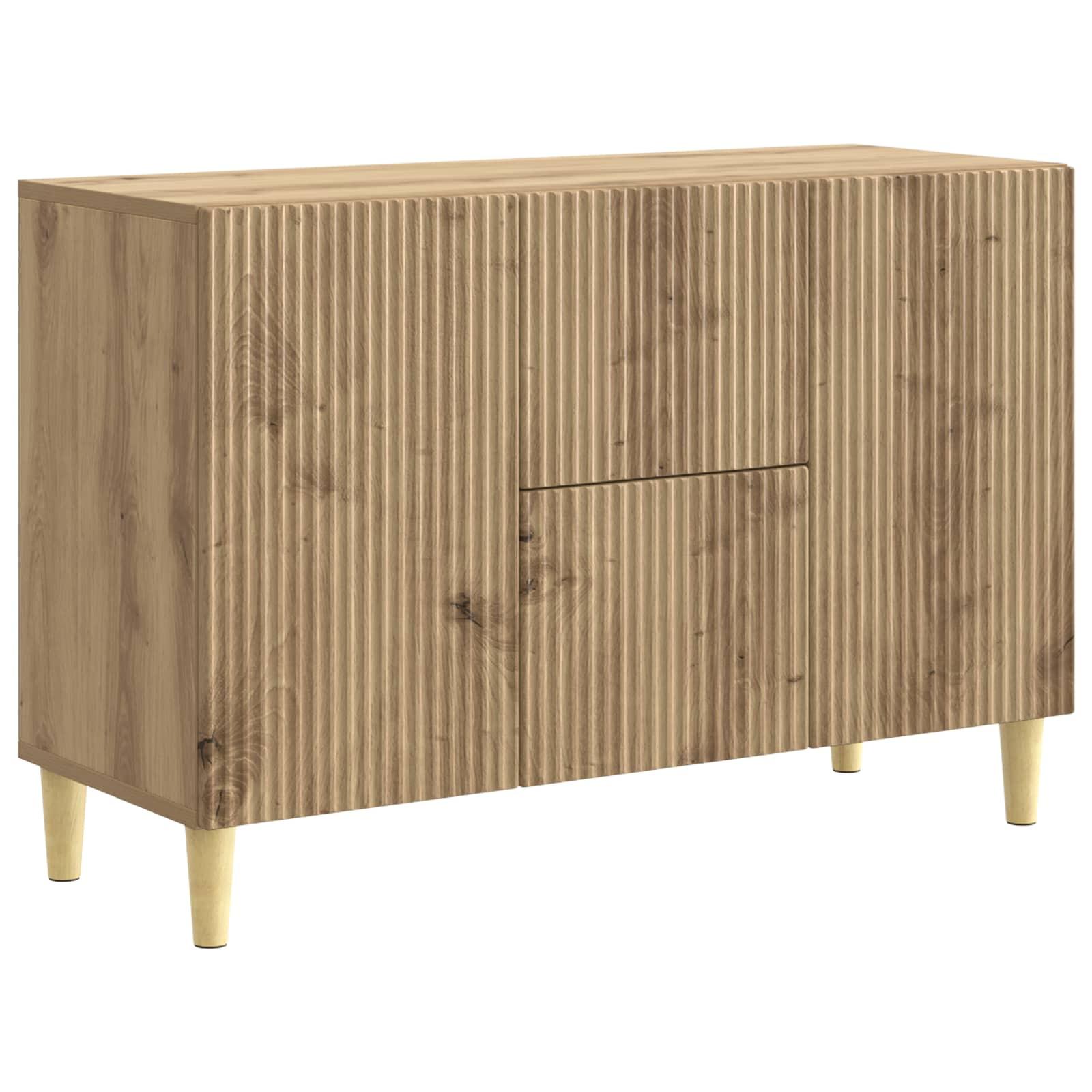 Sidebord Artisan-eg 89 x 34,5 x 60 cm Konstrueret træ billede