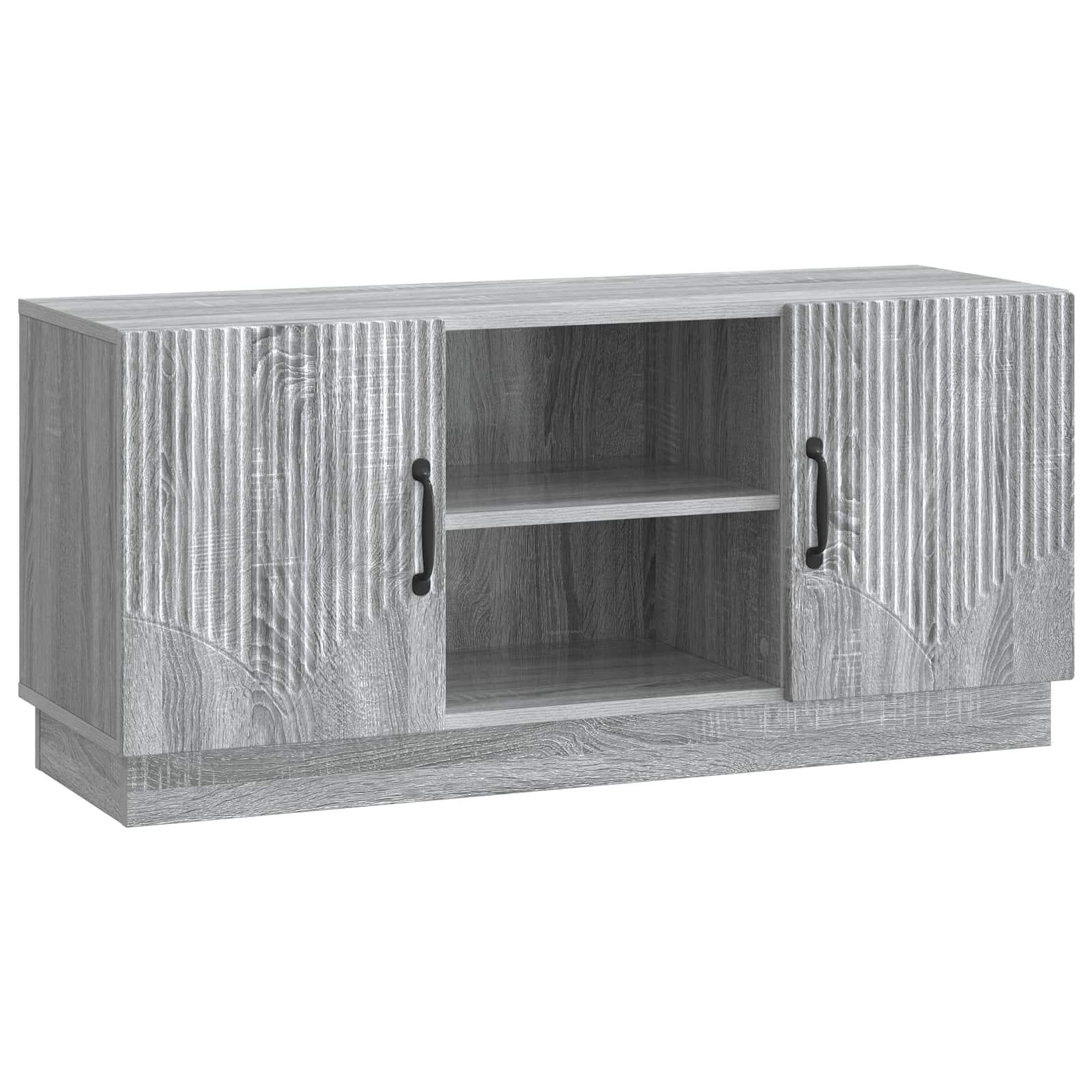 TV-skab Grå sonoma-eg 102 x 34,5 x 47 cm Konstrueret træ billede
