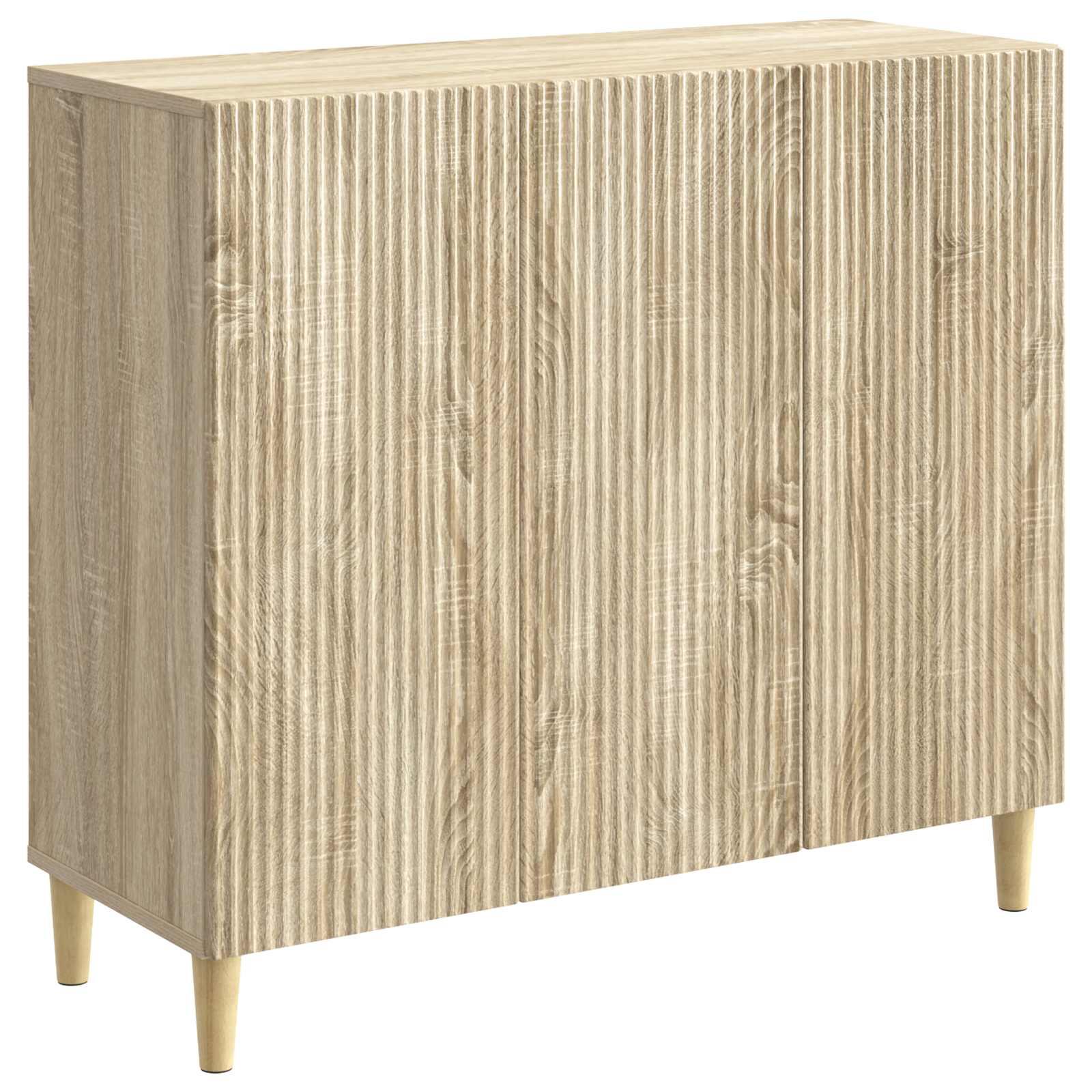 Sidebord Sonoma-eg 89 x 34,5 x 80 cm Konstrueret træ billede