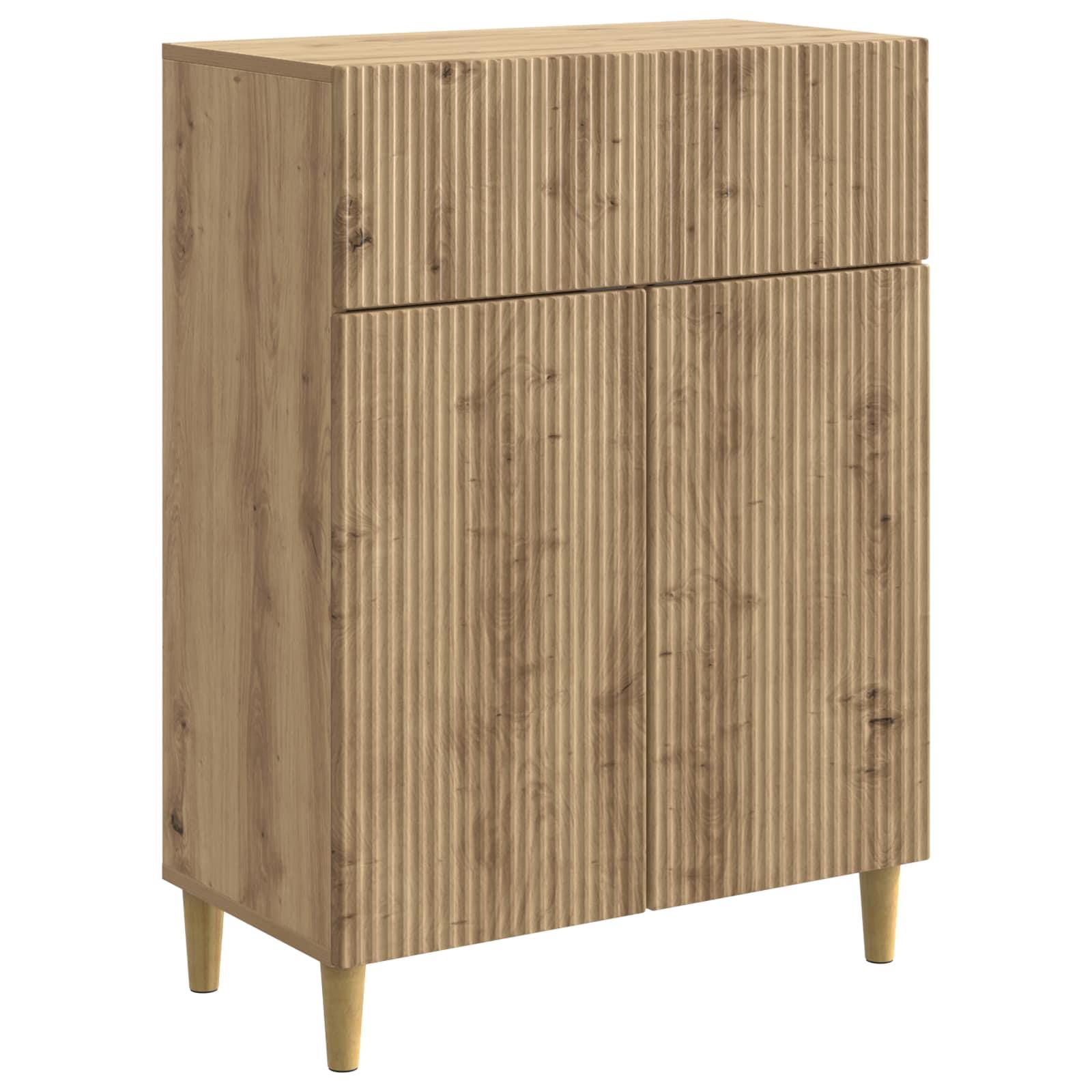 Sidebord Artisan-eg 66 x 34,5 x 90 cm Konstrueret træ billede