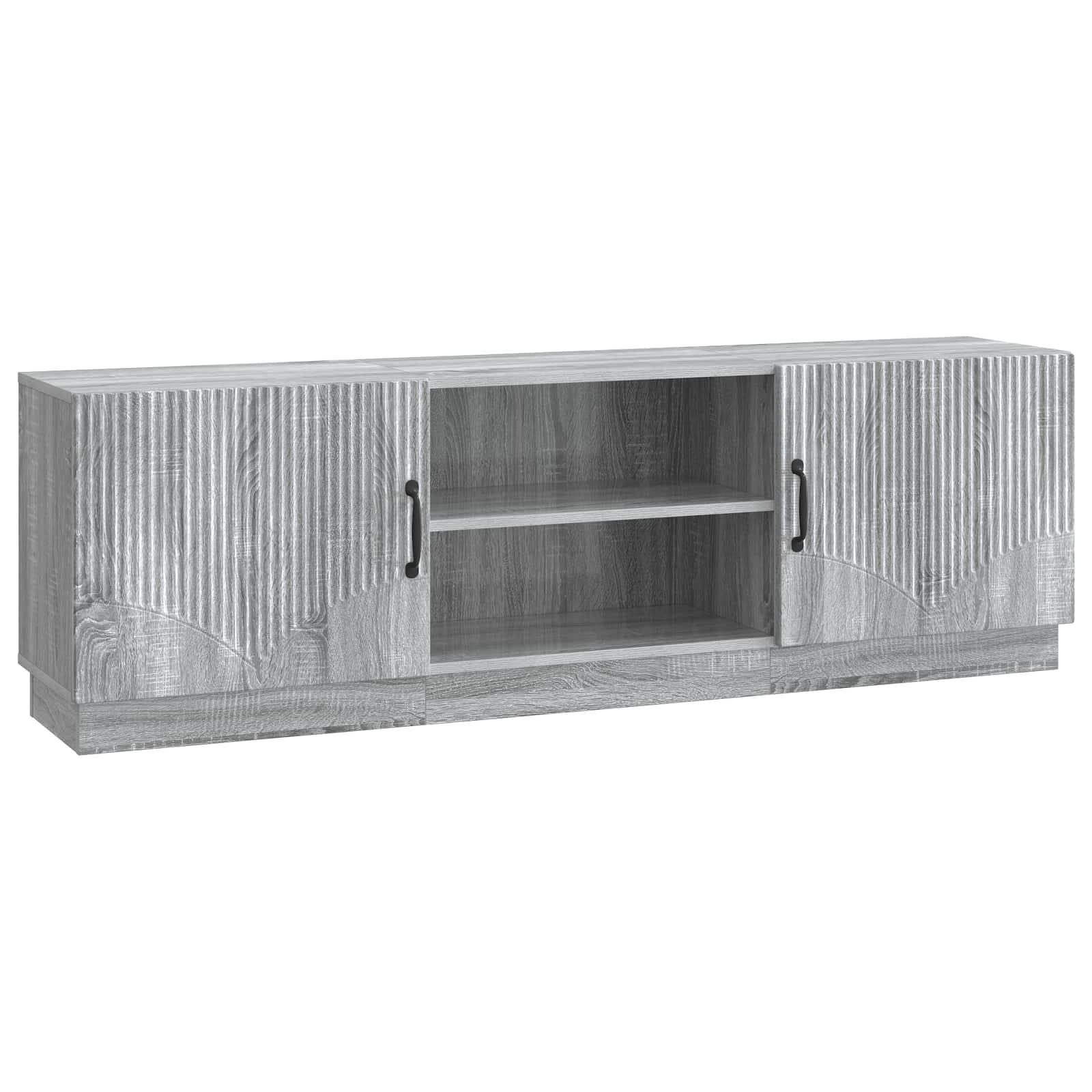 TV-skab Grå sonoma-eg 150 x 31 x 47 cm Konstrueret træ billede