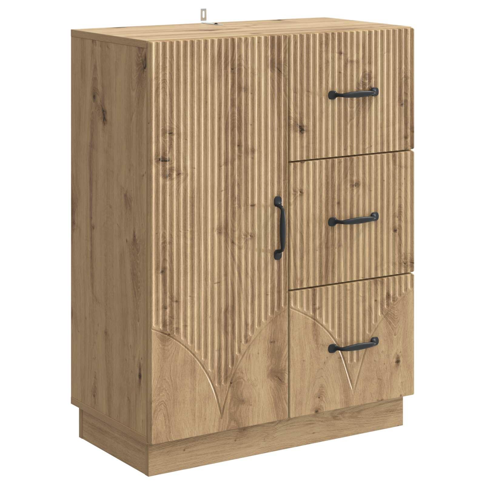 Sidebord Artisan-eg 66 x 34,5 x 87 cm Konstrueret træ billede