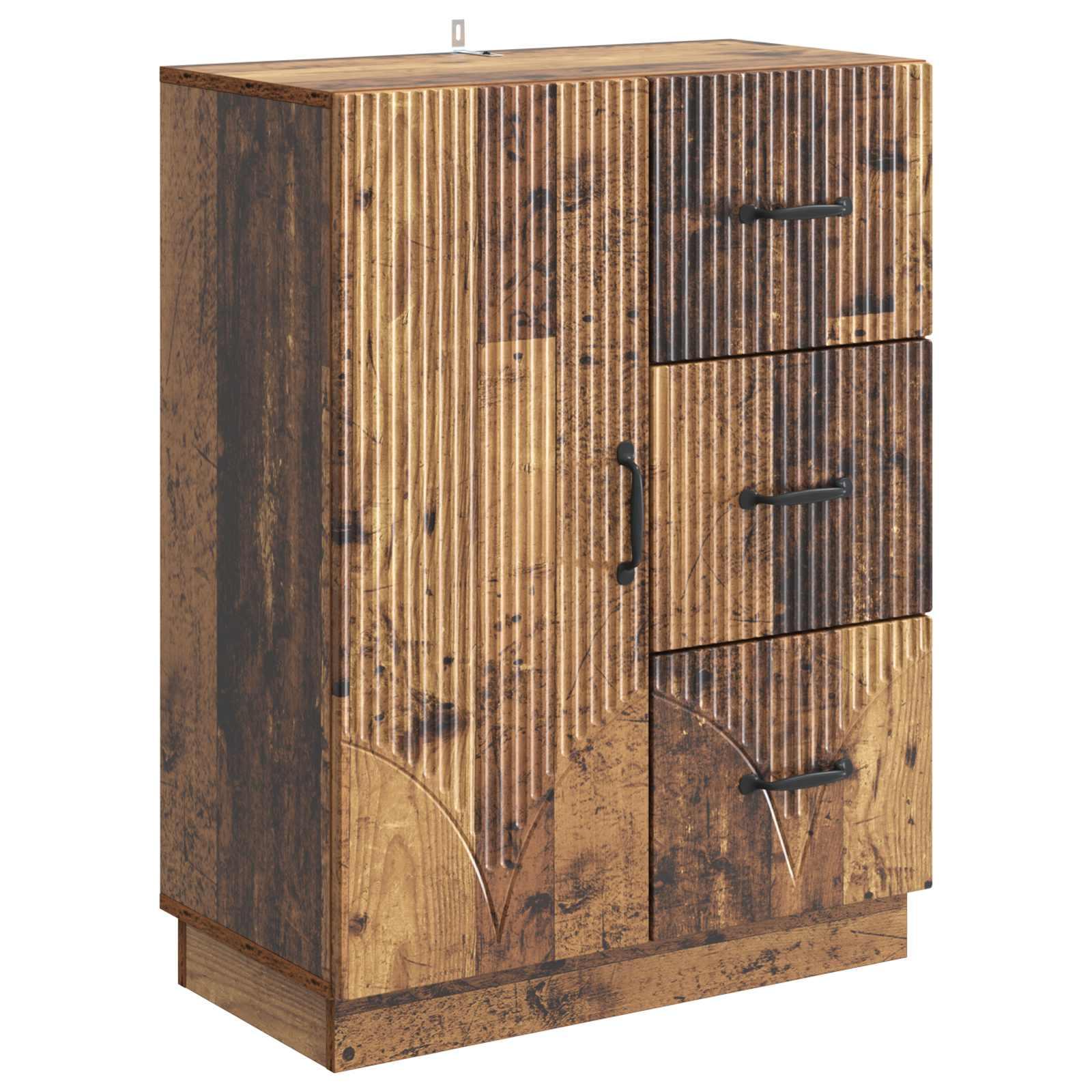 Sidebord Gammelt træ 66 x 34,5 x 87 cm Konstrueret træ billede