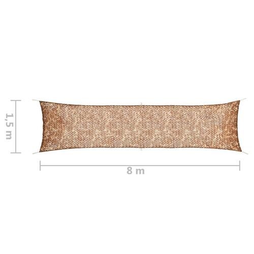 Camouflagenet med opbevaringstaske 1,5x8 m beige