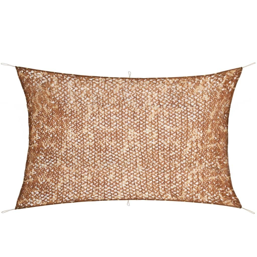 Camouflagenet med opbevaringstaske 2x5 m beige