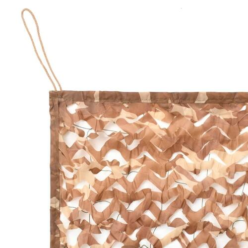 Camouflagenet med opbevaringstaske 2x5 m beige