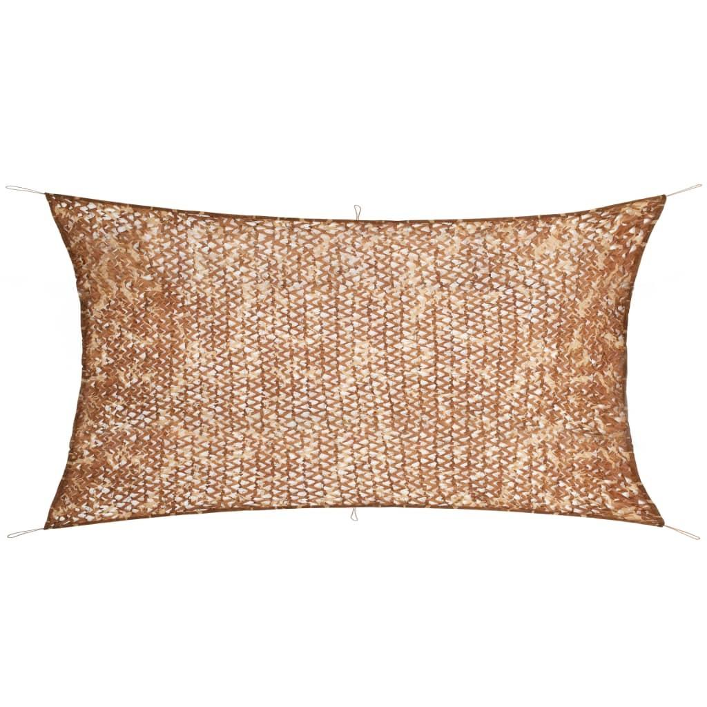 Camouflagenet med opbevaringstaske 5x6 m beige