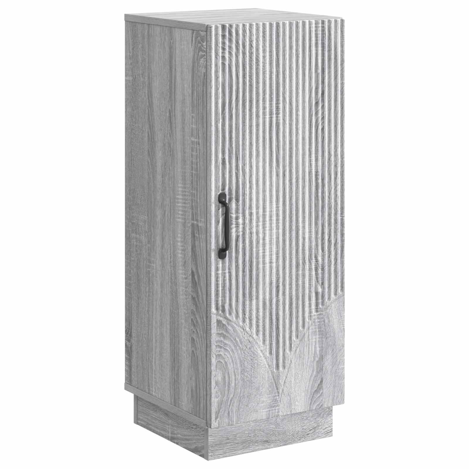Sidebord Grå sonoma-eg 33 x 34,5 x 87 cm Konstrueret træ billede