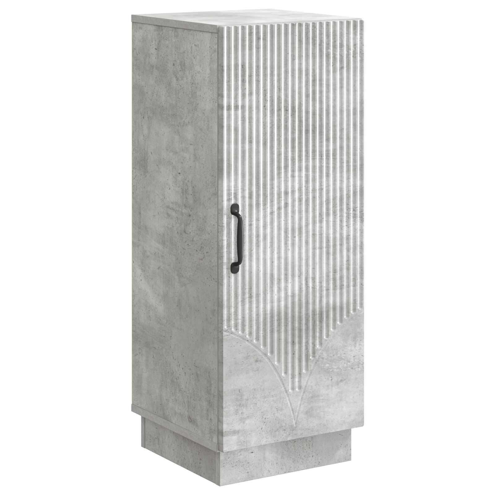 Sidebord Betongrå 33 x 34,5 x 87 cm Konstrueret træ billede