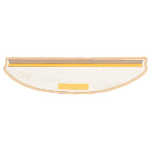 15 stk. trappemåtter 65x25 cm cremefarvet